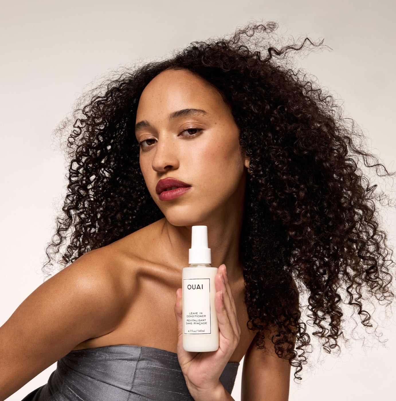 Ouai Leave In Conditioner product shown in a lifestyle setting